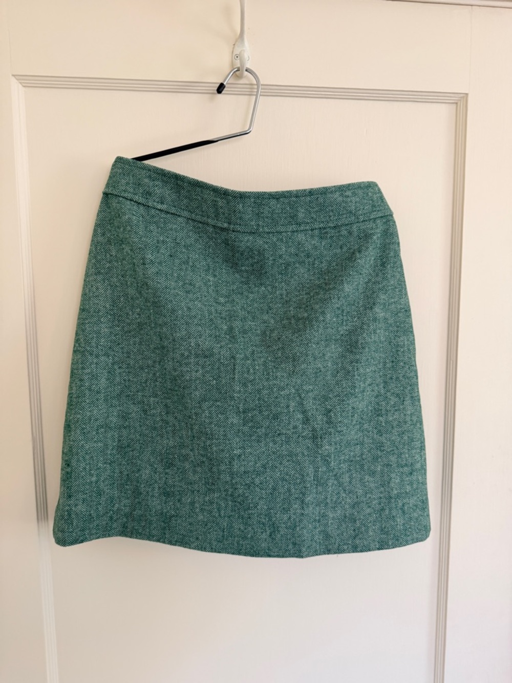 NWOT J. Crew wool blend herringbone mini skirt - size 8